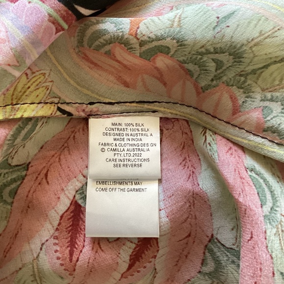 Camilla Short Wrap Tie Dress 🌙Lady Of The Moon🌙 Surplice or Front Tie NWOT - Picture 13 of 15